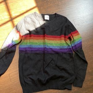 Madeleine thompson 100%cashmere rainbow sweater